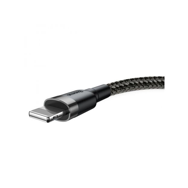 Baseus datový kabel Cafule Lightning 0,5m 2,4A šedo-černý