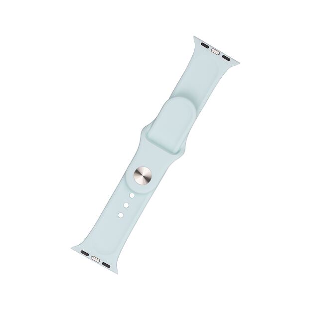 Set silikonových řemínků FIXED Silicone Strap pro Apple Watch 42/44/45/46/49mm, světle tyrkysový