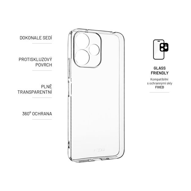 TPU gelový kryt FIXED Story pro Xiaomi Redmi Note 12R, čirý