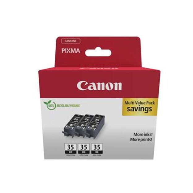 Canon cartridge PGI-35Bk Black (PGI35BK) Triple Pack / 3x Black / 3x9,3ml