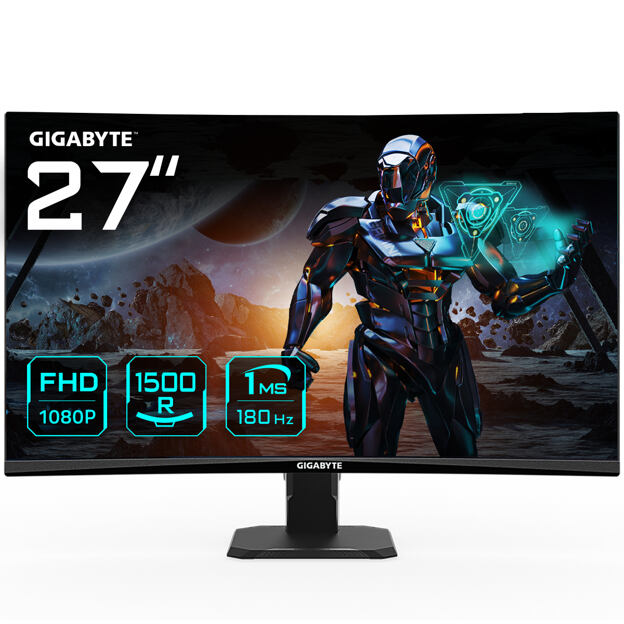 GIGABYTE GS27FC počítačový monitor 68,6 cm (27") 1920 x 1080 px Full HD LED Černá
