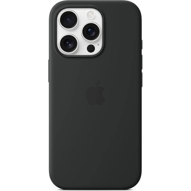 APPLE iPhone 16 Pro Silicone Case with MS - Black