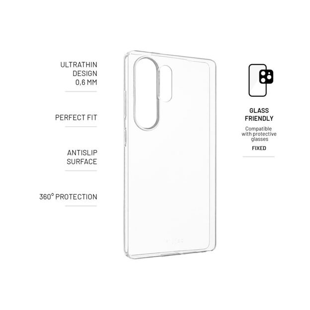 Ultratenký TPU gelový kryt FIXED Story Slim pro Samsung Galaxy S25 Ultra, 0,6 mm, čirý