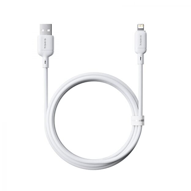 Baseus Rychlonabíjecí kabel Silky USB/Lightning 1m 2.4A bílý