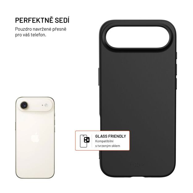TPU gelový kryt FIXED ReStory pro Apple iPhone Air, černý