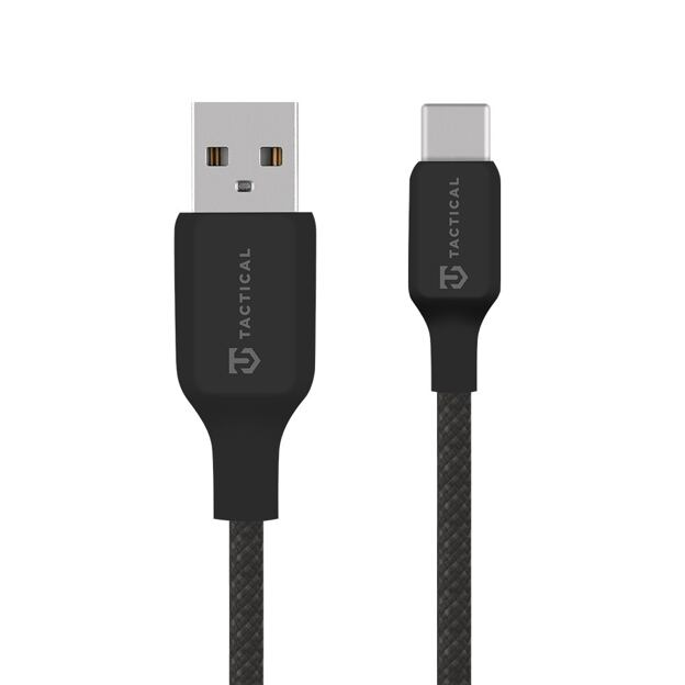 Tactical Stitch Thread Cable USB-A/USB-C 0.3m Black