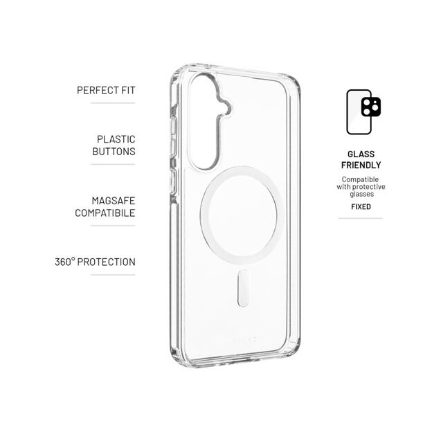 Zadní kryt FIXED MagPure s podporou Magsafe pro Samsung Galaxy A35 5G, čirý