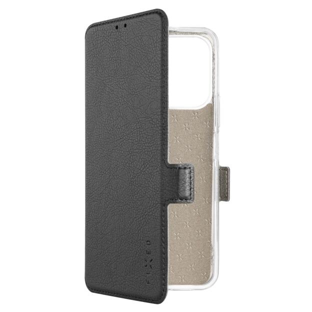 Tenké pouzdro typu kniha FIXED Topic pro Honor X6b, černé