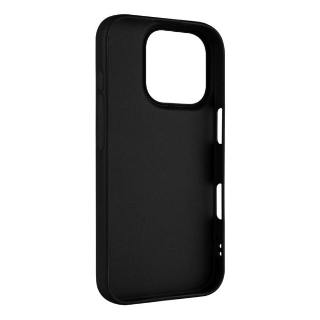 Zadní pogumovaný kryt FIXED Story pro Apple iPhone 16 Pro, černý