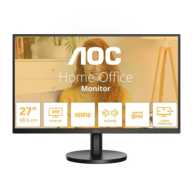 AOC/U27B3A/27''/IPS/4K UHD/60Hz/4ms/Black/3R