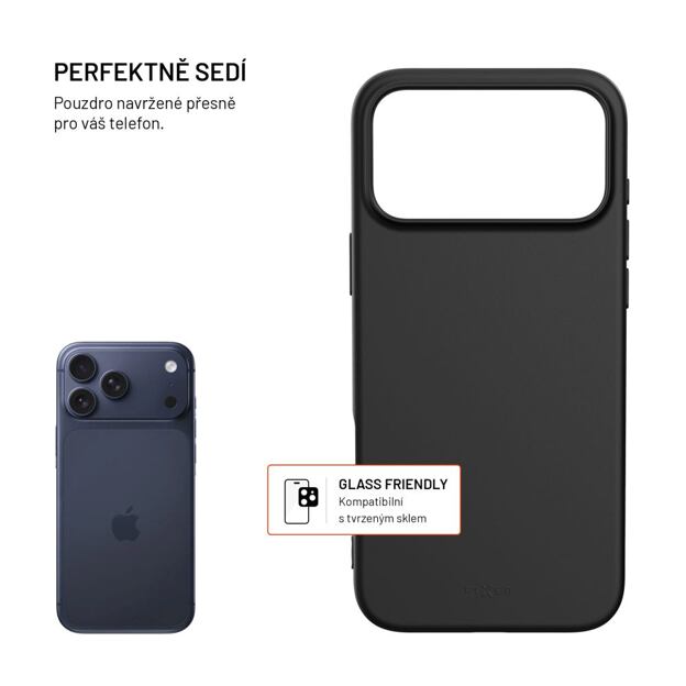 TPU gelový kryt FIXED ReStory pro Apple iPhone 17 Pro Max, černý