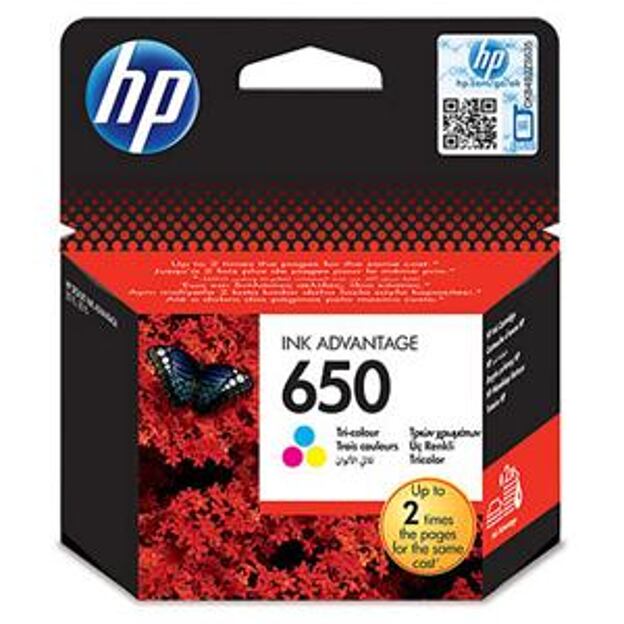 HP Inkoustová náplň 650 různé barvy