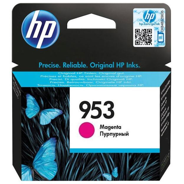 HP 953 purpurová inkoustová kazeta (F6U13AE) - originální
