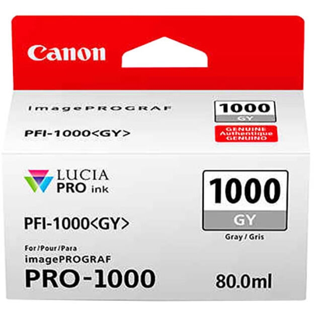 Canon PFI-1000 GY, šedý