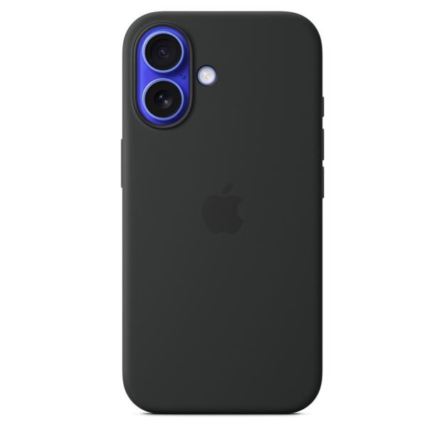 APPLE iPhone 16 Silicone Case with MS - Black