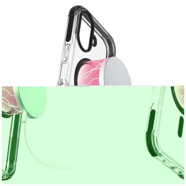 Ochranný kryt Cellularline Tetra Force Strong Guard Mag s podporou Magsafe pro Apple iPhone 16, tran