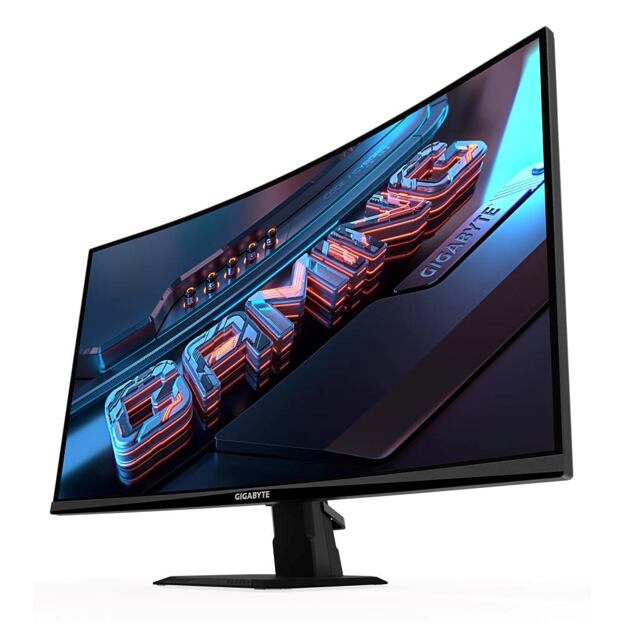 GIGABYTE LCD - 27" Gaming monitor GS27QCA, Prohnutý VA 1500R, 2560x1440 QHD, 180Hz, 5000:1, 250cd/m2