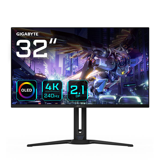 GIGABYTE FO32U2P počítačový monitor 80 cm (31.5") 3840 x 2160 px 4K Ultra HD OLED Černá