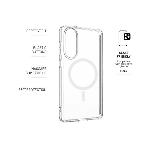 Zadní kryt FIXED MagPure s podporou Magsafe pro Samsung Galaxy S25 Edge 5G, čirý