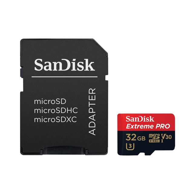 SanDisk Extreme PRO/micro SDHC/32GB/UHS-I U3 / Class 10/+ Adaptér