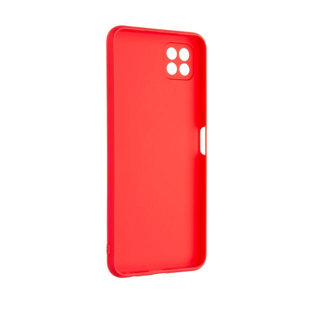 Zadní pogumovaný kryt FIXED Story pro Samsung Galaxy A22 5G, červený