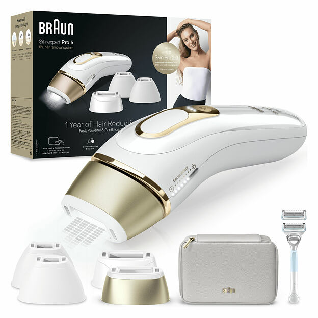 Braun Silk-expert Pro PL5356 Intenzivní pulzní světlo (IPL) Zlato, Bílá