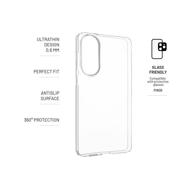 Ultratenký TPU gelový kryt FIXED Story Slim pro Samsung Galaxy S25 Edge 5G, 0,6 mm, čirý