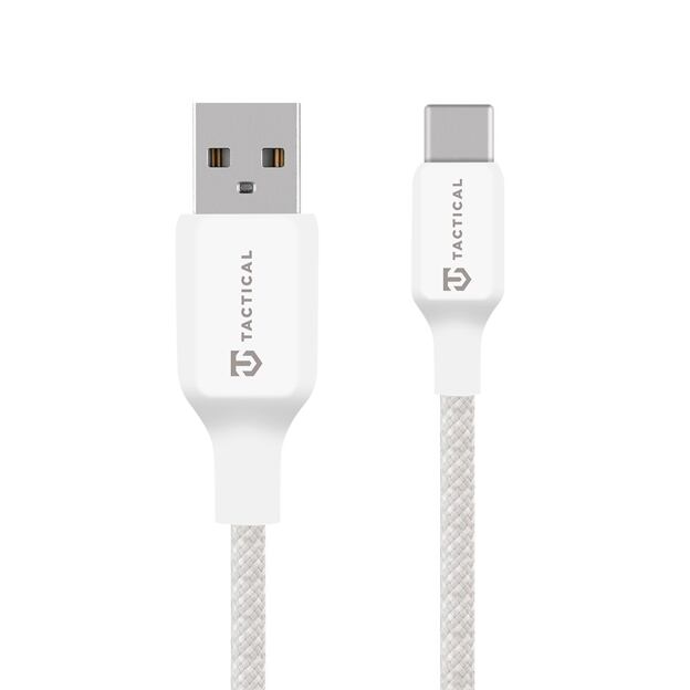 Tactical Stitch Thread Cable USB-A/USB-C 1m White