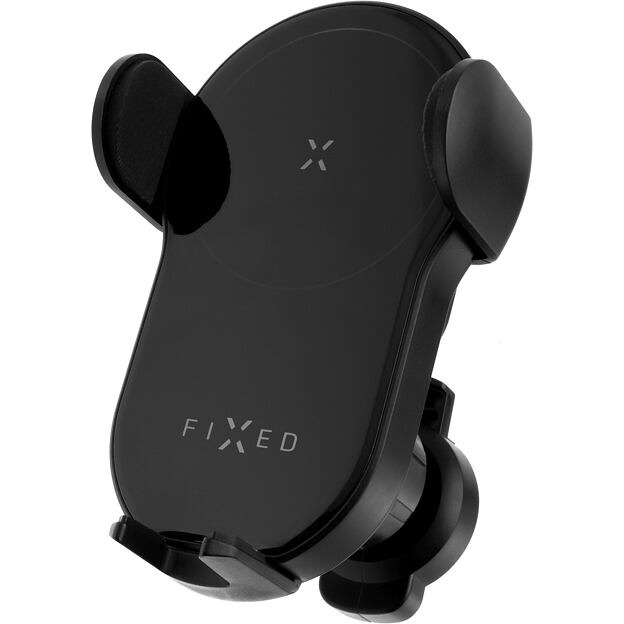 Automatický držák do auta s rychlým bezdrátovým nabíjením FIXED Matic, 15W, černý