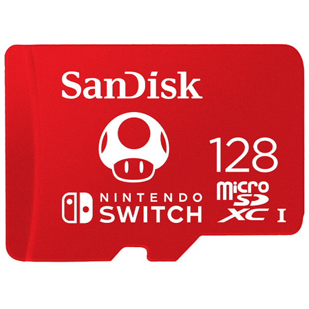 SanDisk Ninendo Switch/micro SDXC/128GB/UHS-I U3 / Class 10/Červená