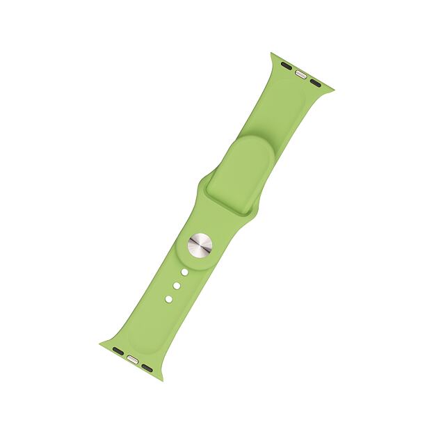 Set silikonových řemínků FIXED Silicone Strap pro Apple Watch 42/44/45/46/49mm, mentolový