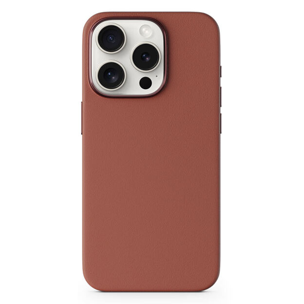 Epico Mag+ Leather Case iPhone 15 Plus Brown