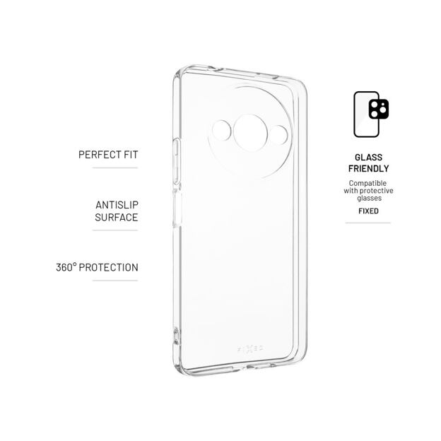 TPU gelový kryt FIXED Story pro Xiaomi Redmi A3/A3x/POCO C61, čirý