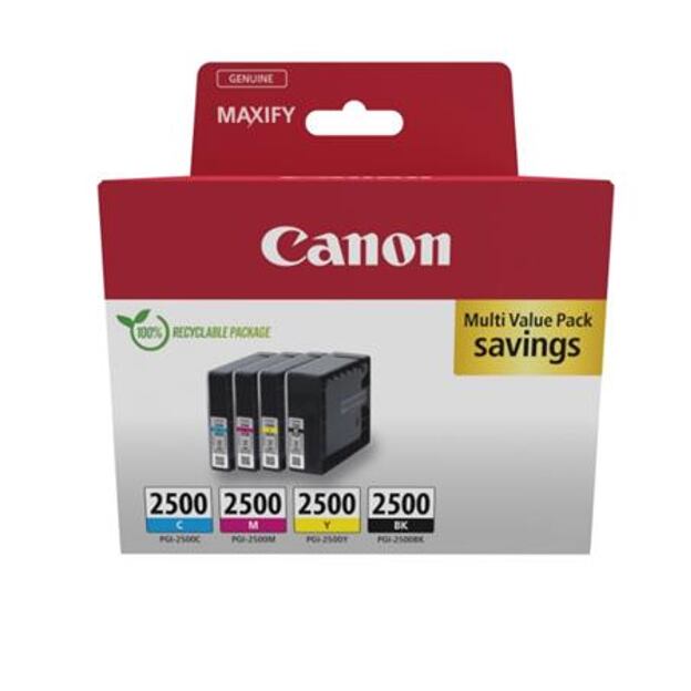 Canon cartridge INK PGI-2500 BK/C/M/Y MULTI / 1x29,1ml + 3x9,6ml