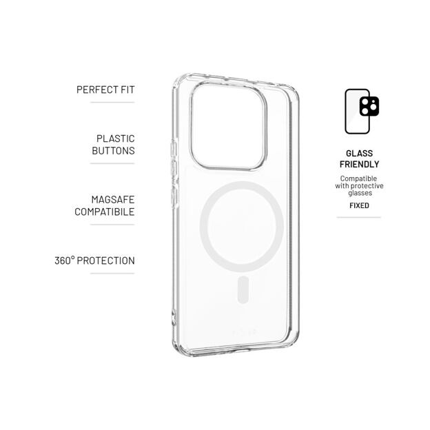 Zadní kryt FIXED MagPure s podporou Magsafe pro Xiaomi Redmi Note 14 5G, čirý