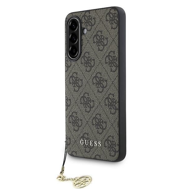 Guess 4G Charm Zadní Kryt pro Samsung Galaxy A56 Brown