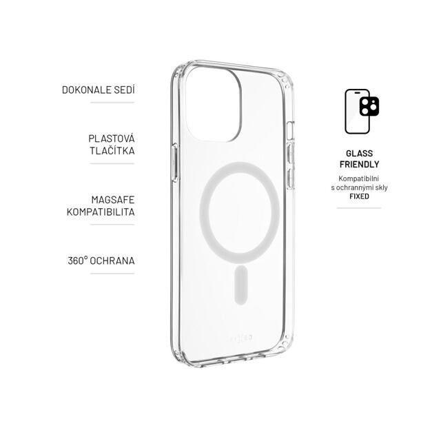 Zadní kryt FIXED MagPure s podporou MagSafe pro Samsung Galaxy Z Flip 7 5G, čirý