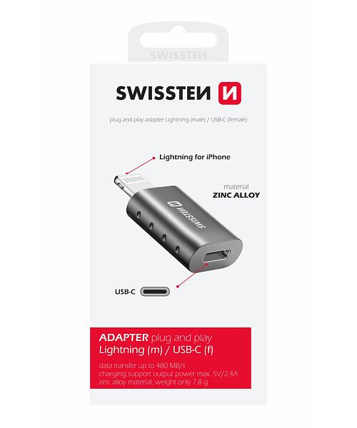 SWISSTEN ADAPTER LIGHTNING(M)/USB-C(F)
