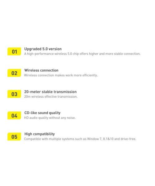 Baseus ZJBA000001 Bluetooth 5.0 Adaptér Black