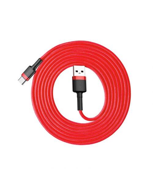 Baseus datový kabel Cafule USB-C 2m 2A červený