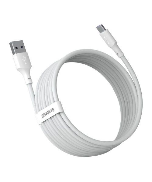Baseus Type-C Simple Wisdom cable (2pcs/set) 5A 1.5m White (TZCATZJ-02)