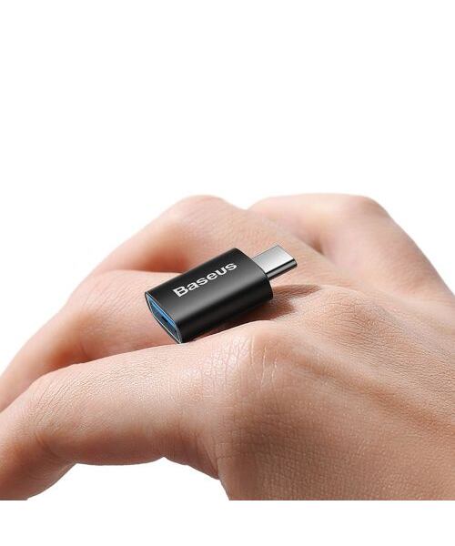 Baseus ZJJQ000001 Ingenuity Mini OTG Adaptér z USB-A na USB-C Black