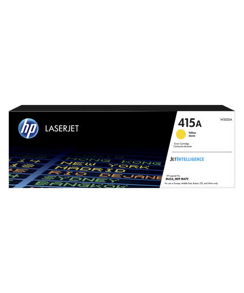 HP 415A Yellow LaserJet Toner Cartridge, W2032A