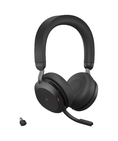 Jabra Evolve2 75/Stereo/ANC/USB-C/BT/Bezdrát/MS/Černá
