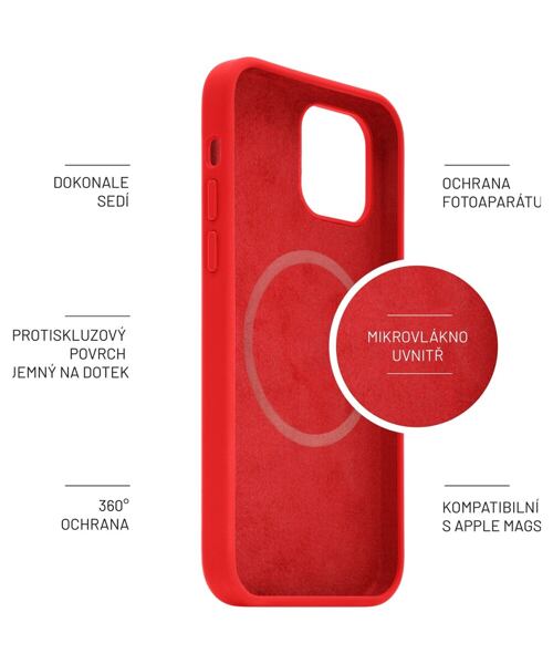 FIXED MagFlow for Apple iPhone 13, red