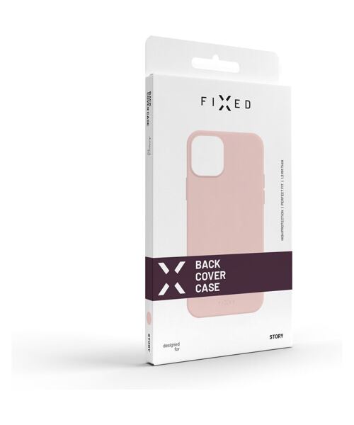Zadní pogumovaný kryt FIXED Story pro Samsung Galaxy S23+, růžový