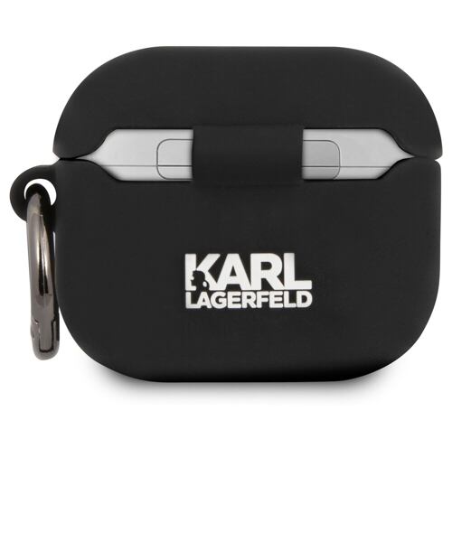 Karl Lagerfeld Rue St Guillaume Silikonové Pouzdro pro Airpods 3 Black