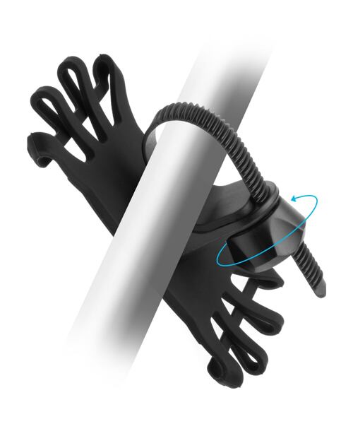 Silikonový držák mobilního telefonu na kolo FIXED Bikee, černý