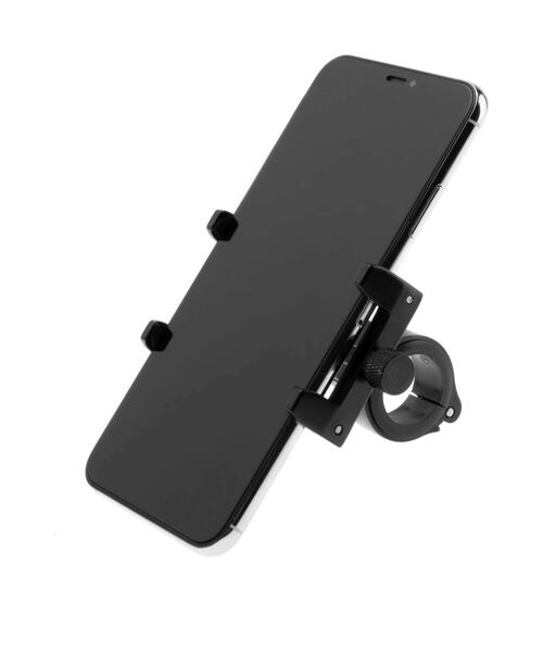 Hliníkový držák mobilního telefonu na kolo FIXED Bikee ALU, černý