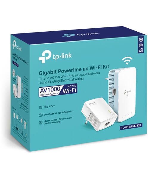 TP-Link TL-WPA7517 KIT AV1000 Gb Powerline AC750 Wifi kit (2ks)